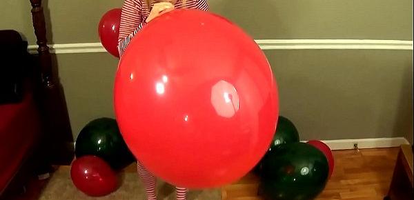  Fifi Foxx Giant Balloon Blow to Pop